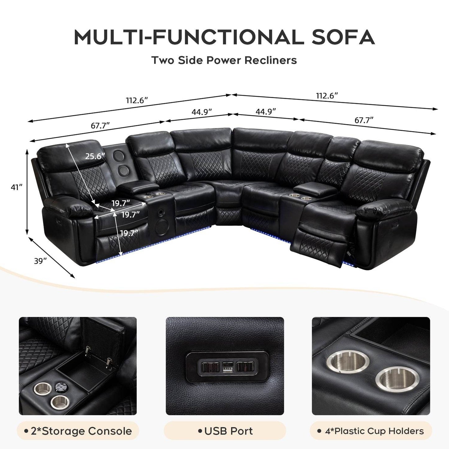 Power Recliner Couches - Loft&Timber