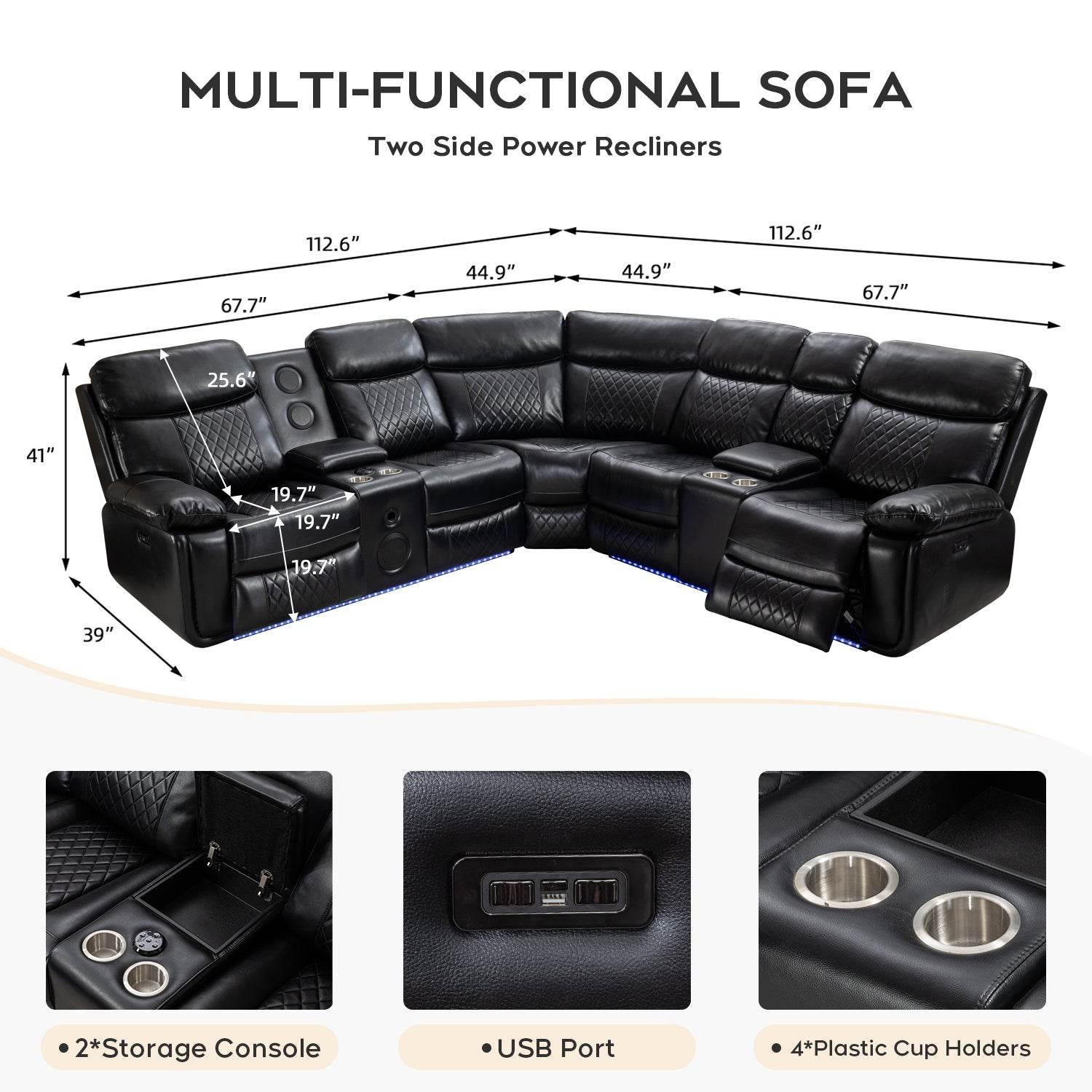 Power Recliner Couches - Loft&Timber