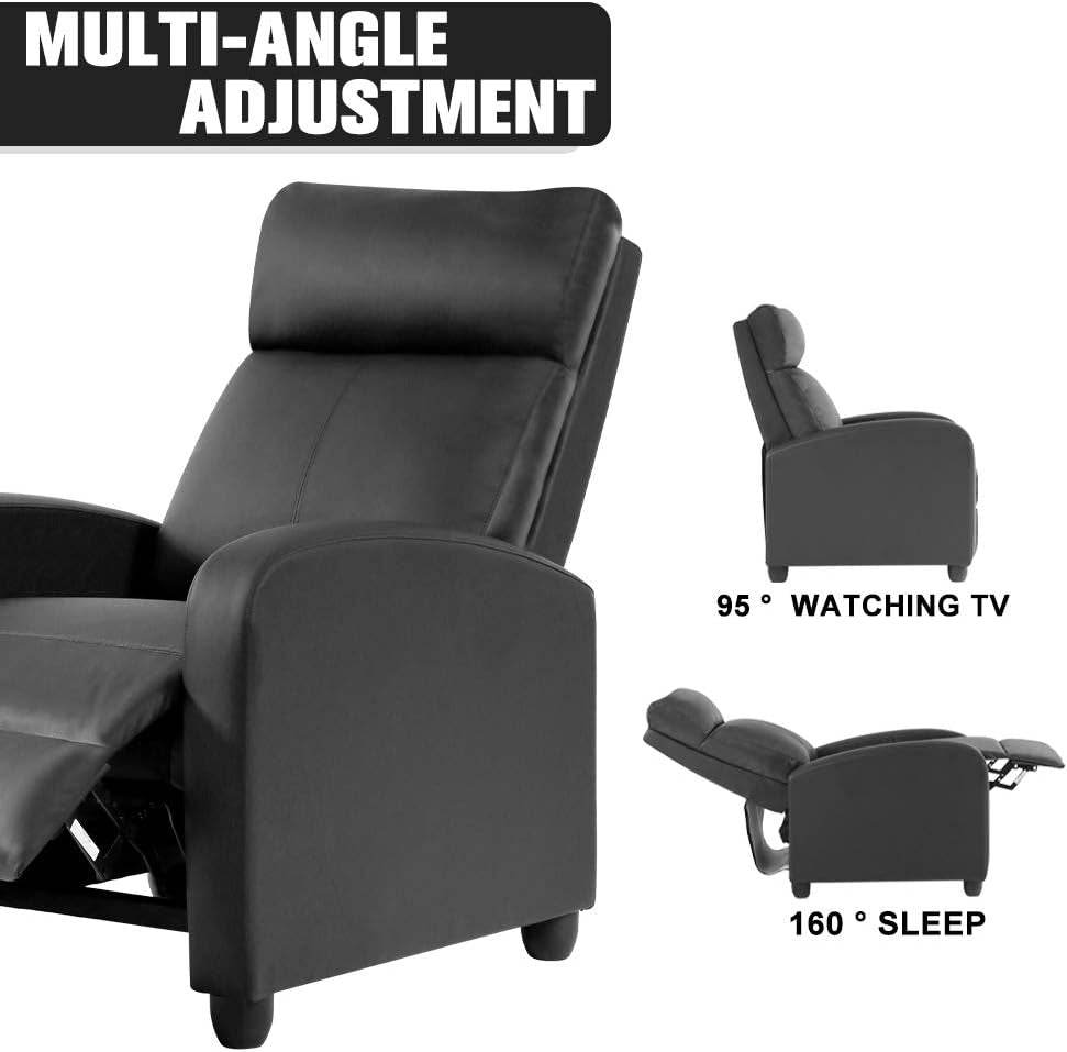 Leather Recliner Sofa with Massage and Heat - Loft&Timber