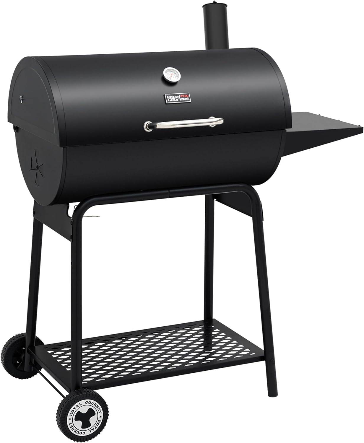 30 Inch Barrel Charcoal Grill: 627 Inch, Outdoor BBQ - Loft&Timber
