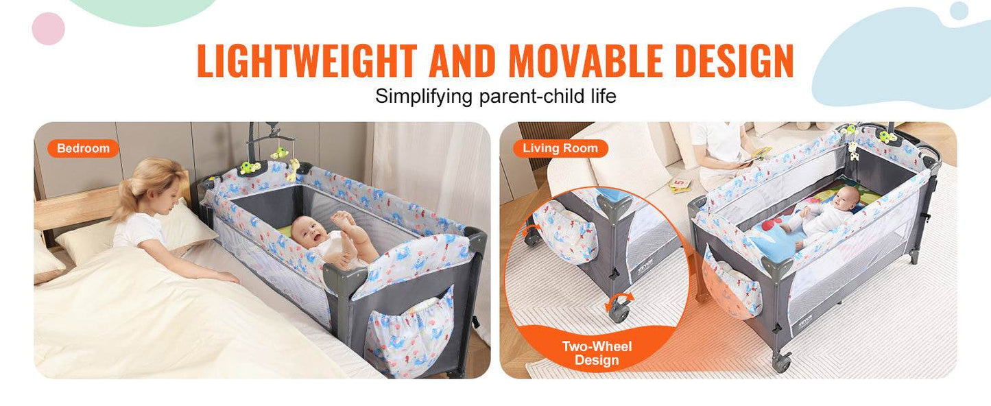 SucceBuy Baby Bassinet 77 pounds Load Capacity - Loft&Timber