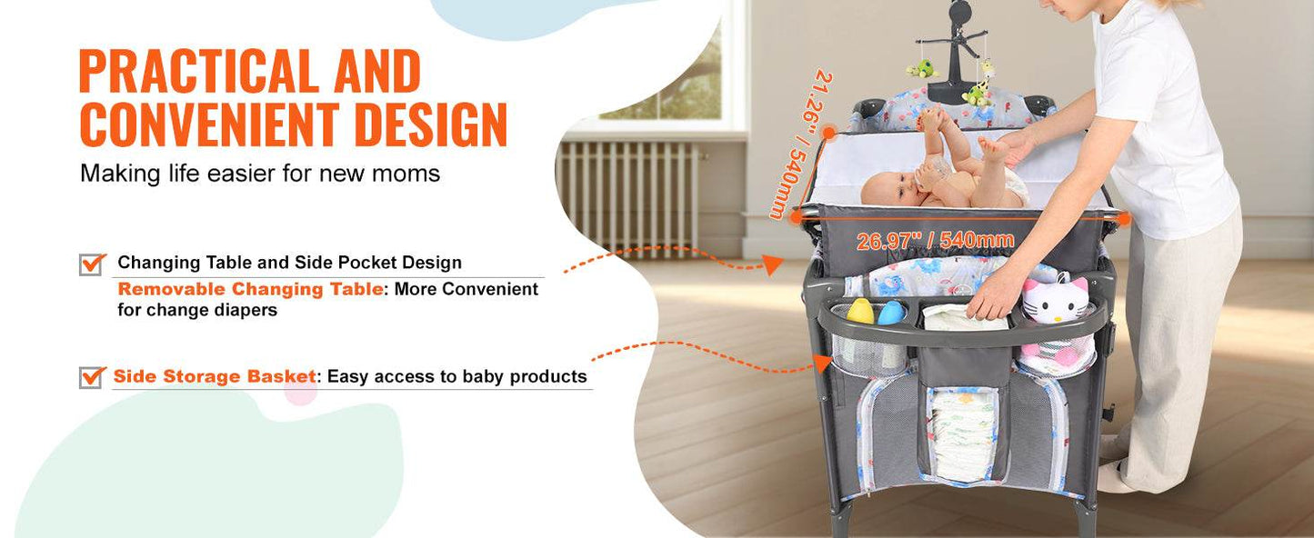 SucceBuy Baby Bassinet 77 pounds Load Capacity - Loft&Timber
