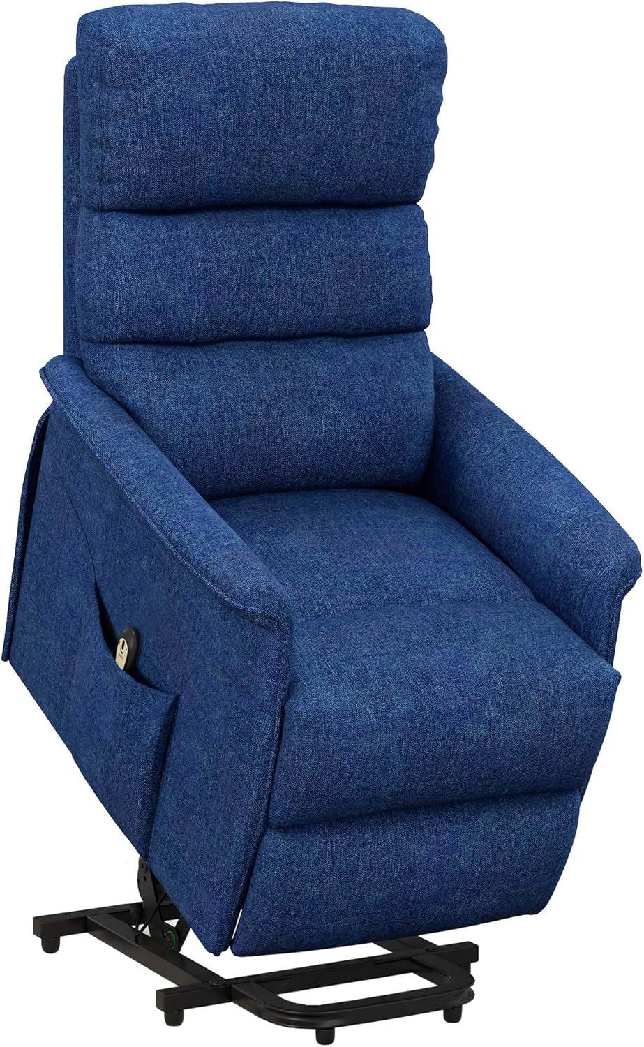 Easy Assembly Power Lift Recliner Fabric Elderly Blue - Loft&Timber