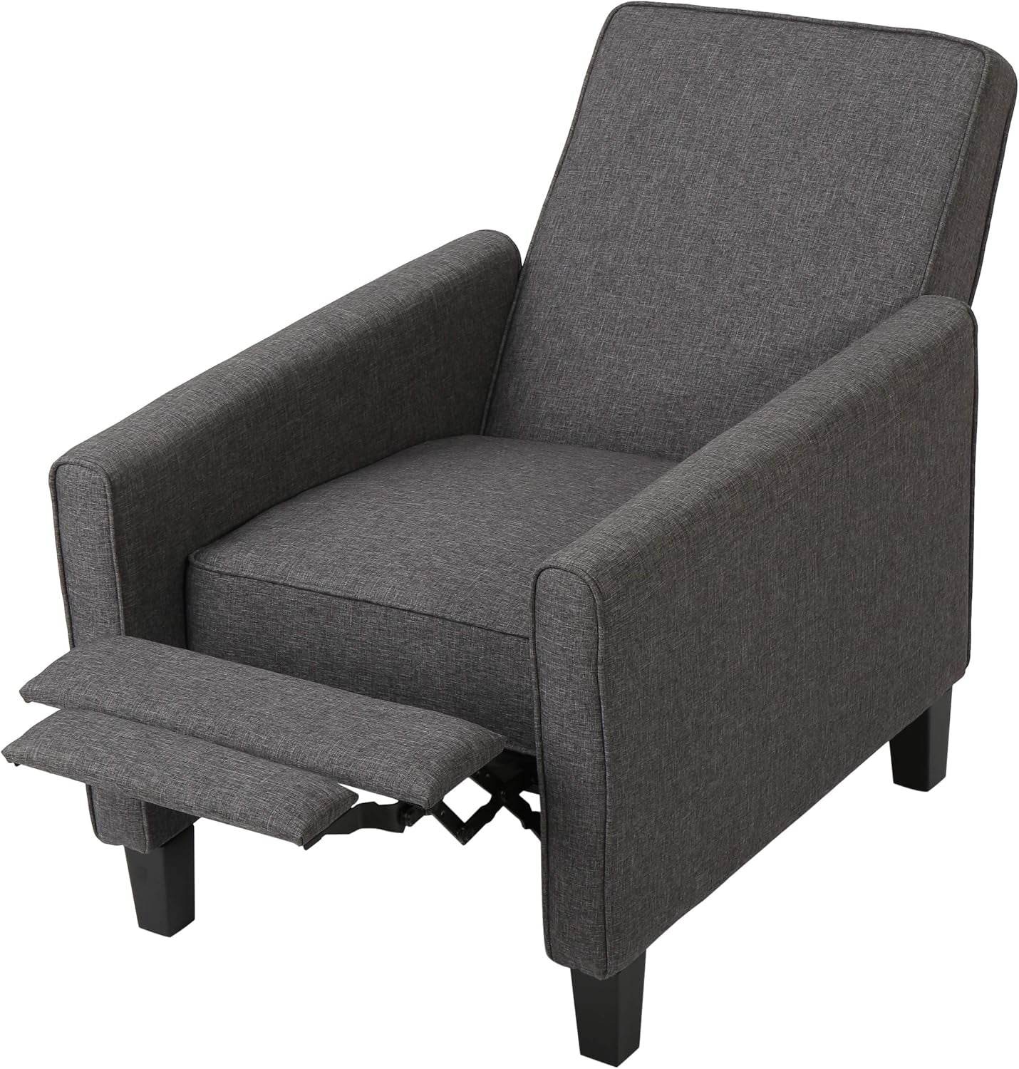 Emmie Fabric Recliner (Set of 2), Smoke, Dark Brown - Loft&Timber