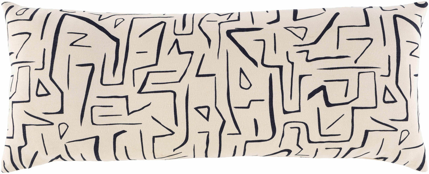 Belgrave Abstract Line Art Lumbar Pillow - Loft&Timber