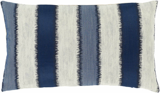 Borger Navy White Striped Lumbar Pillow - Loft&Timber