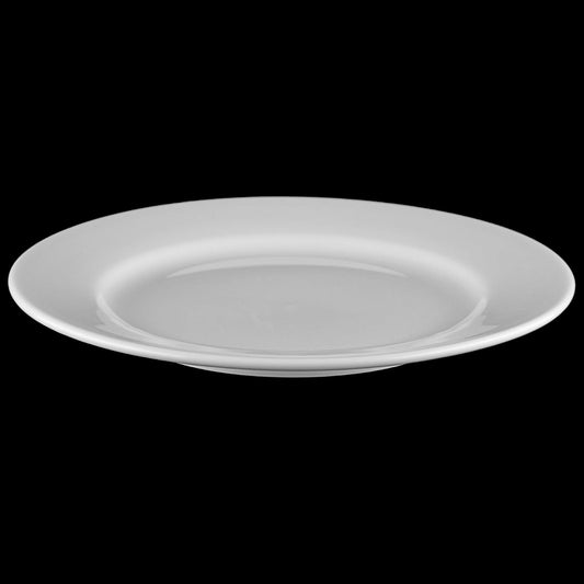 Set Of 12 Professional Rolled Rim White Dessert Plate 7" inch | 18 Cm - Loft&Timber