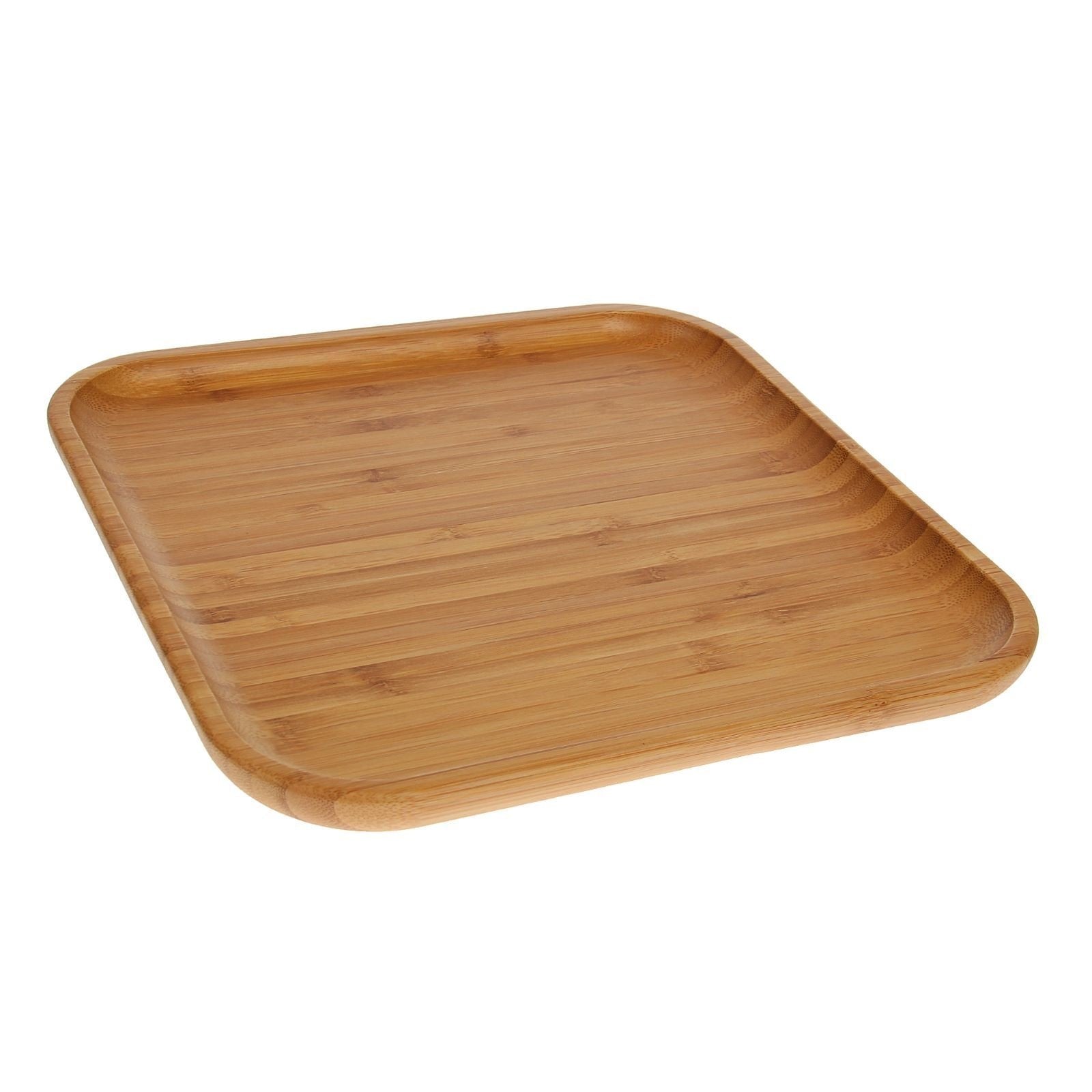 Bamboo Square Plate 11" inch X 11" inch |For Appetizers / Barbecue / Steak - Loft&Timber