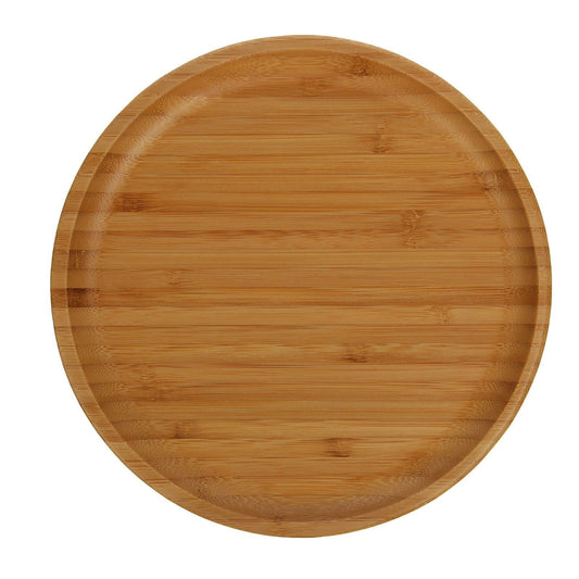 Bamboo Round Plate 9" inch |For Appetizers / Barbecue / Steak - Loft&Timber