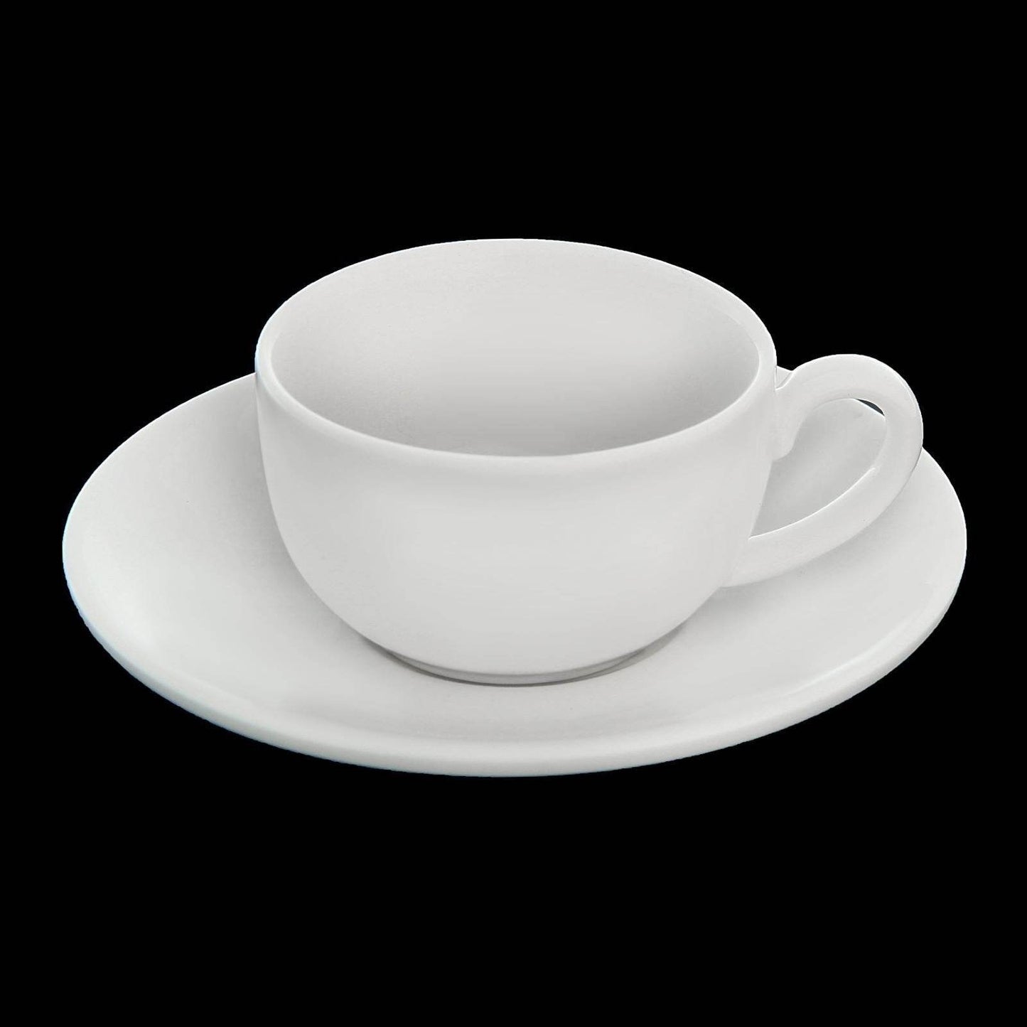 White 3 Oz | 100 Ml Coffee Cup & Saucer - Loft&Timber