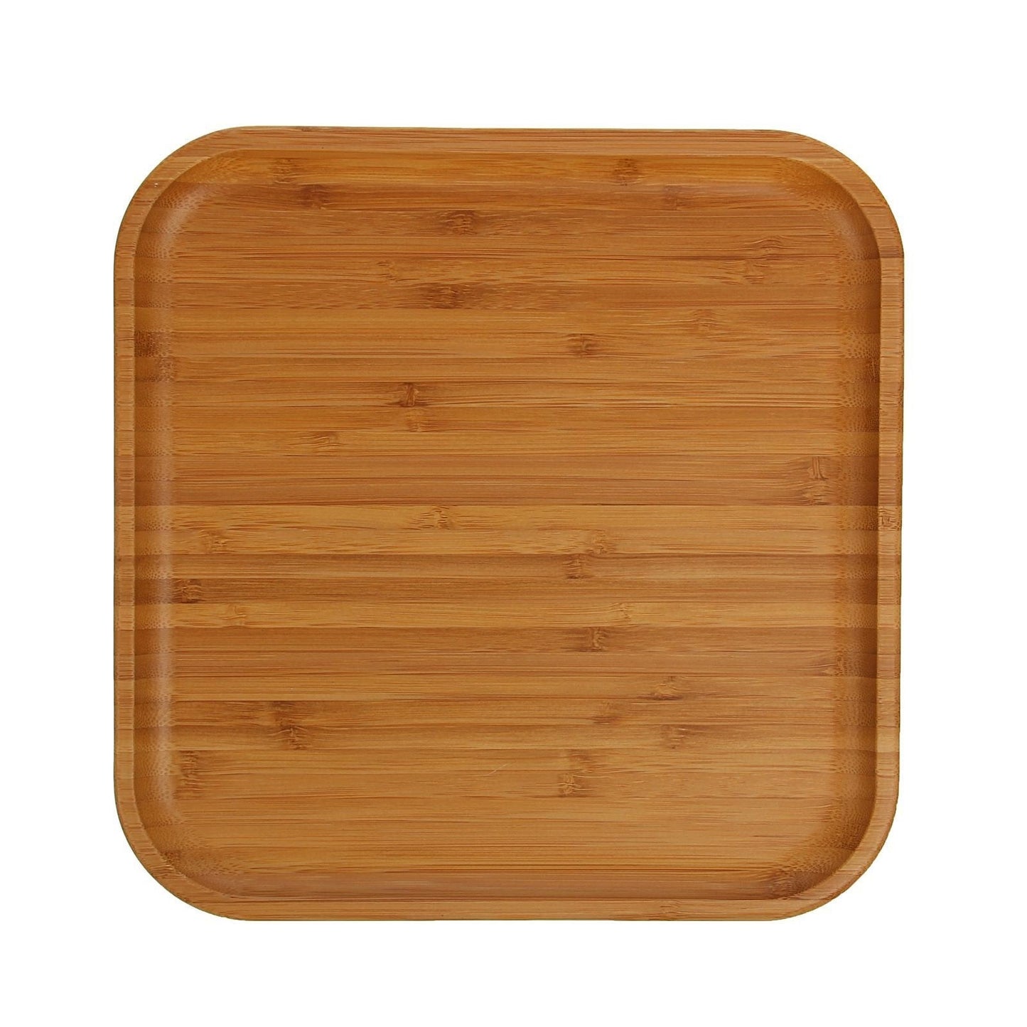 Bamboo Square Plate 11" inch X 11" inch |For Appetizers / Barbecue / Steak - Loft&Timber