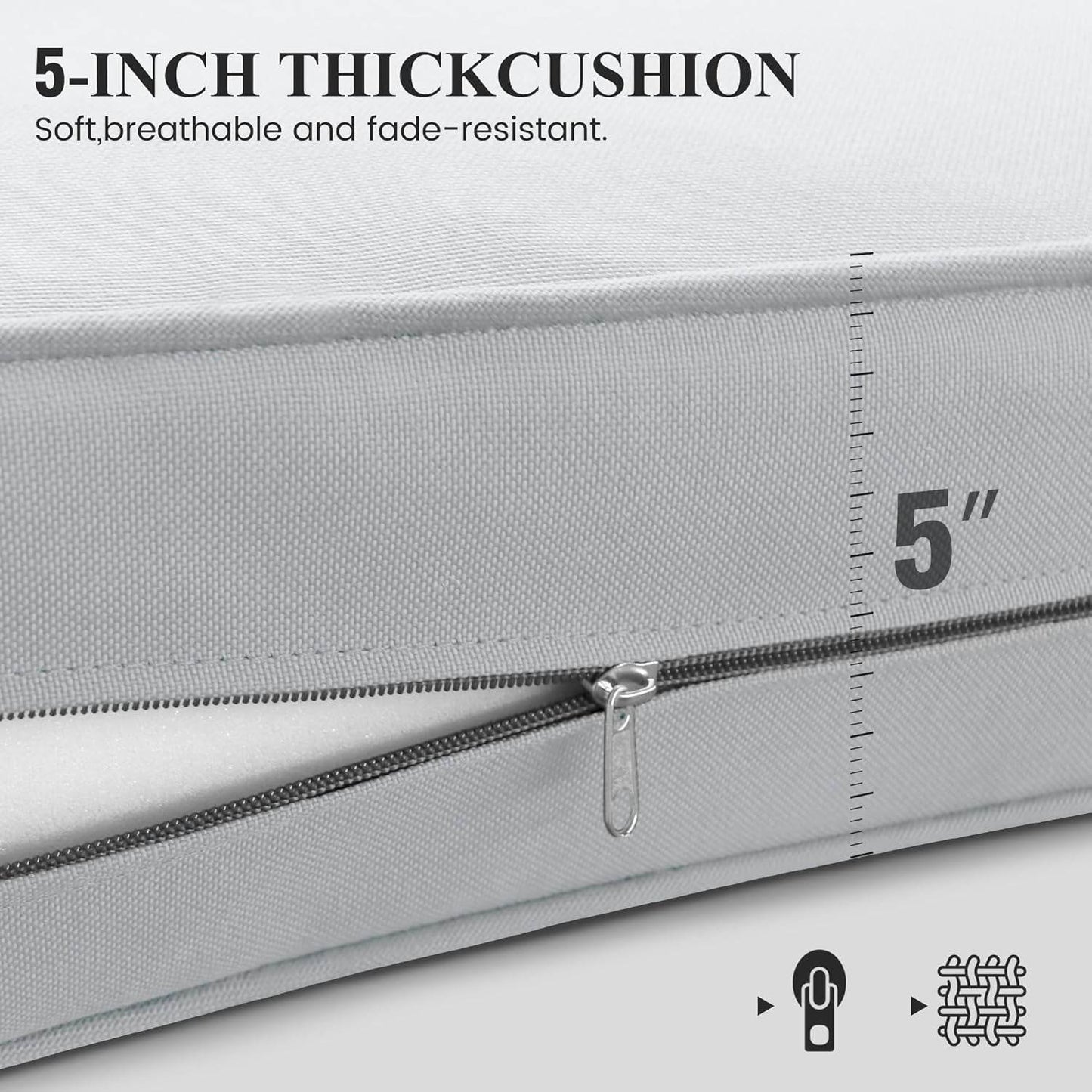 Aluminum Patio Furniture Set, 10 Piece Metal Outdoor Furniture Set, Patio Furniture Set with Waterproof Covers for Backyard Garden(Dark Grey&Light Grey) - Loft&Timber