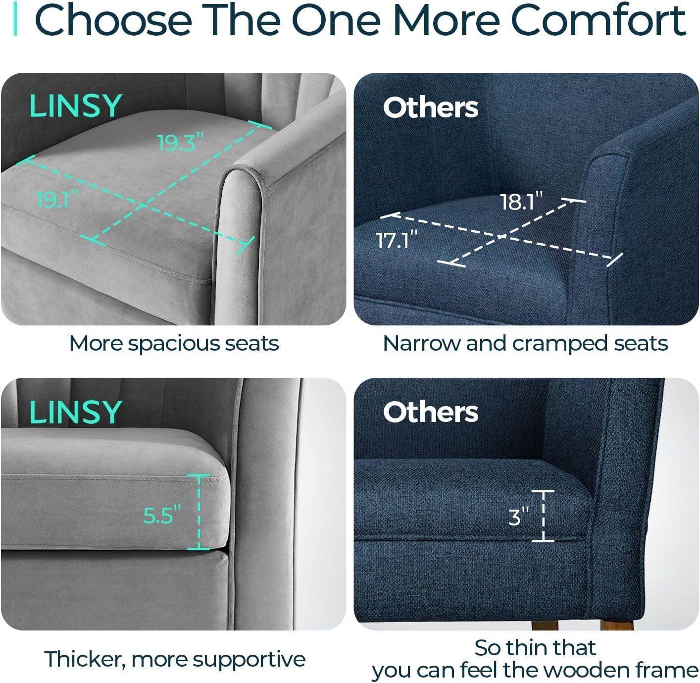 Grey Velvet 360 Swivel Armchair With Ottoman Footrest - Loft&Timber