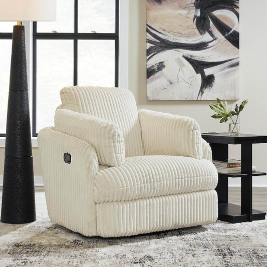 Cozy Contemporary Swivel Glider Rocker Recliner White - Loft&Timber