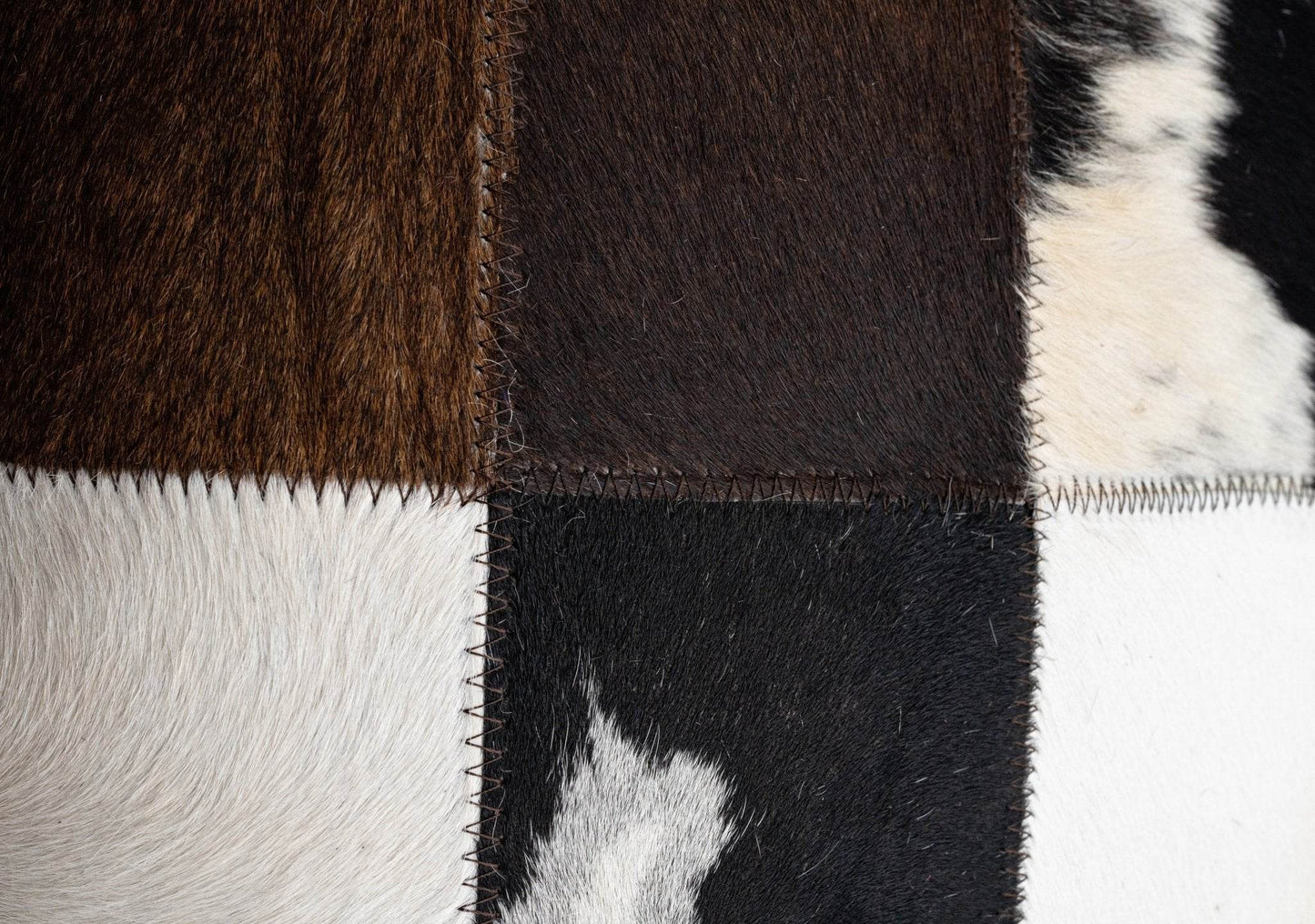 Canvello Genuine Cowhide Leather Decorative Throw Pillows - Handmade Patchwork Boho Accent Pillows For Sofa, Couch, Bed, Chair - Western Southwestern Farmhouse Pillow Covers With Feather Down Insert Included - Loft&Timber