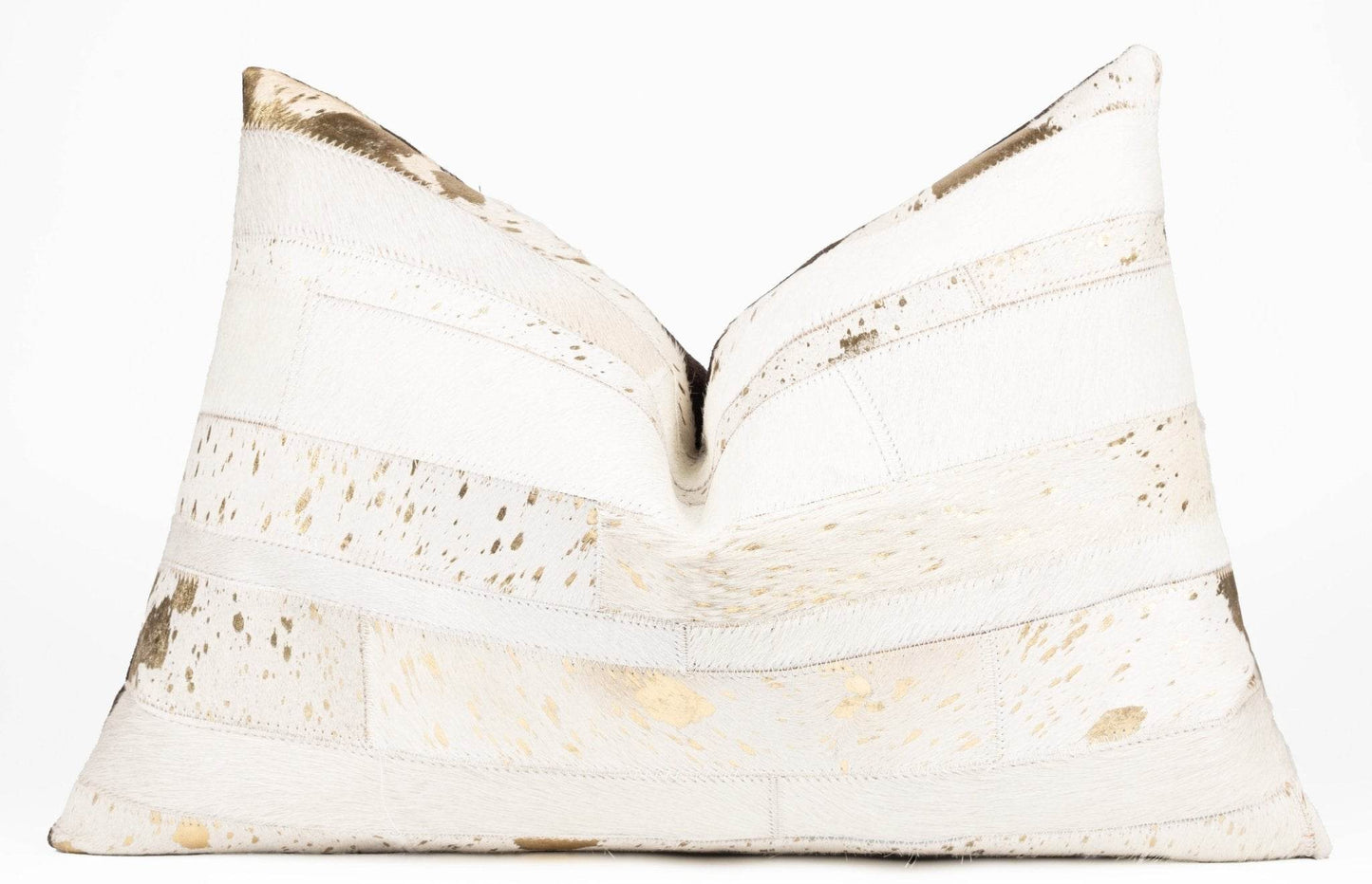 Canvello Genuine Cowhide Leather Decorative Throw Pillows - Handmade Patchwork Boho Accent Pillows For Sofa, Couch, Bed, Chair - Western Southwestern Farmhouse Pillow Covers With Feather Down Insert Included - Loft&Timber