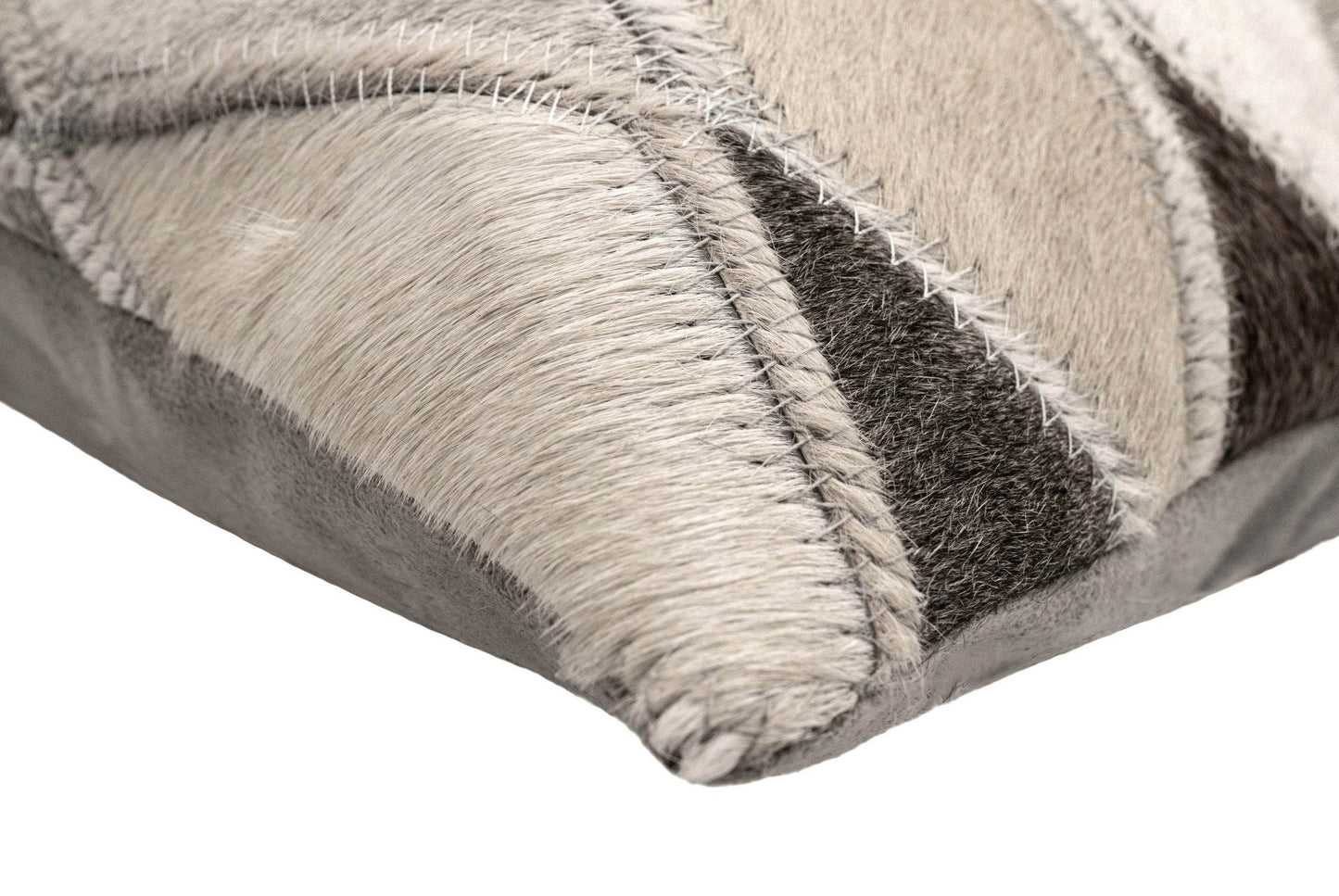 Canvello Genuine Cowhide Leather Decorative Throw Pillows - Handmade Patchwork Boho Accent Pillows For Sofa, Couch, Bed, Chair - Western Southwestern Farmhouse Pillow Covers With Feather Down Insert Included - Loft&Timber