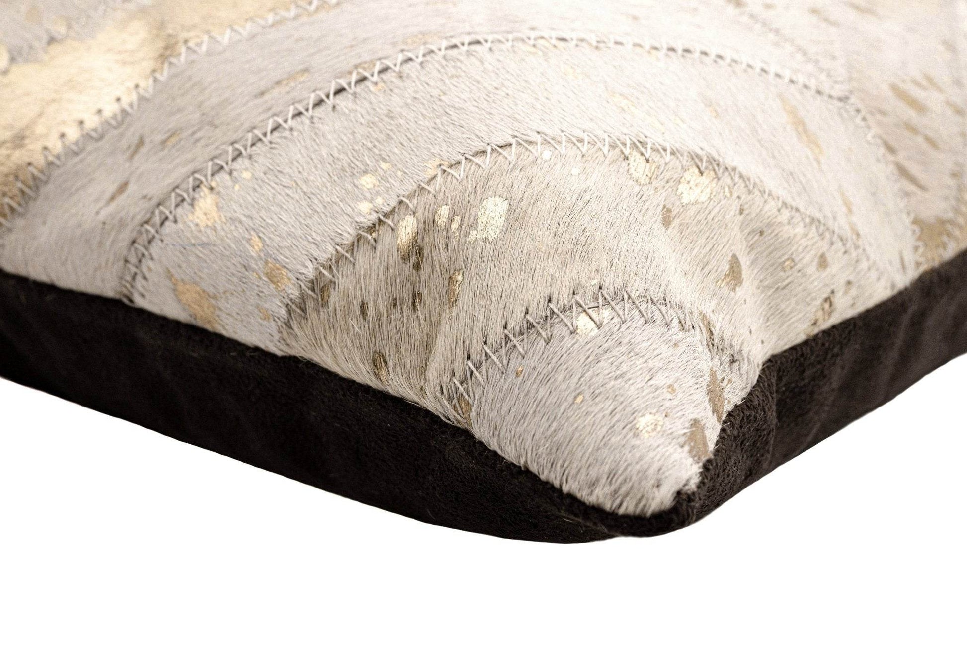 Canvello Genuine Cowhide Leather Decorative Throw Pillows - Handmade Patchwork Boho Accent Pillows For Sofa, Couch, Bed, Chair - Western Southwestern Farmhouse Pillow Covers With Feather Down Insert Included - Loft&Timber