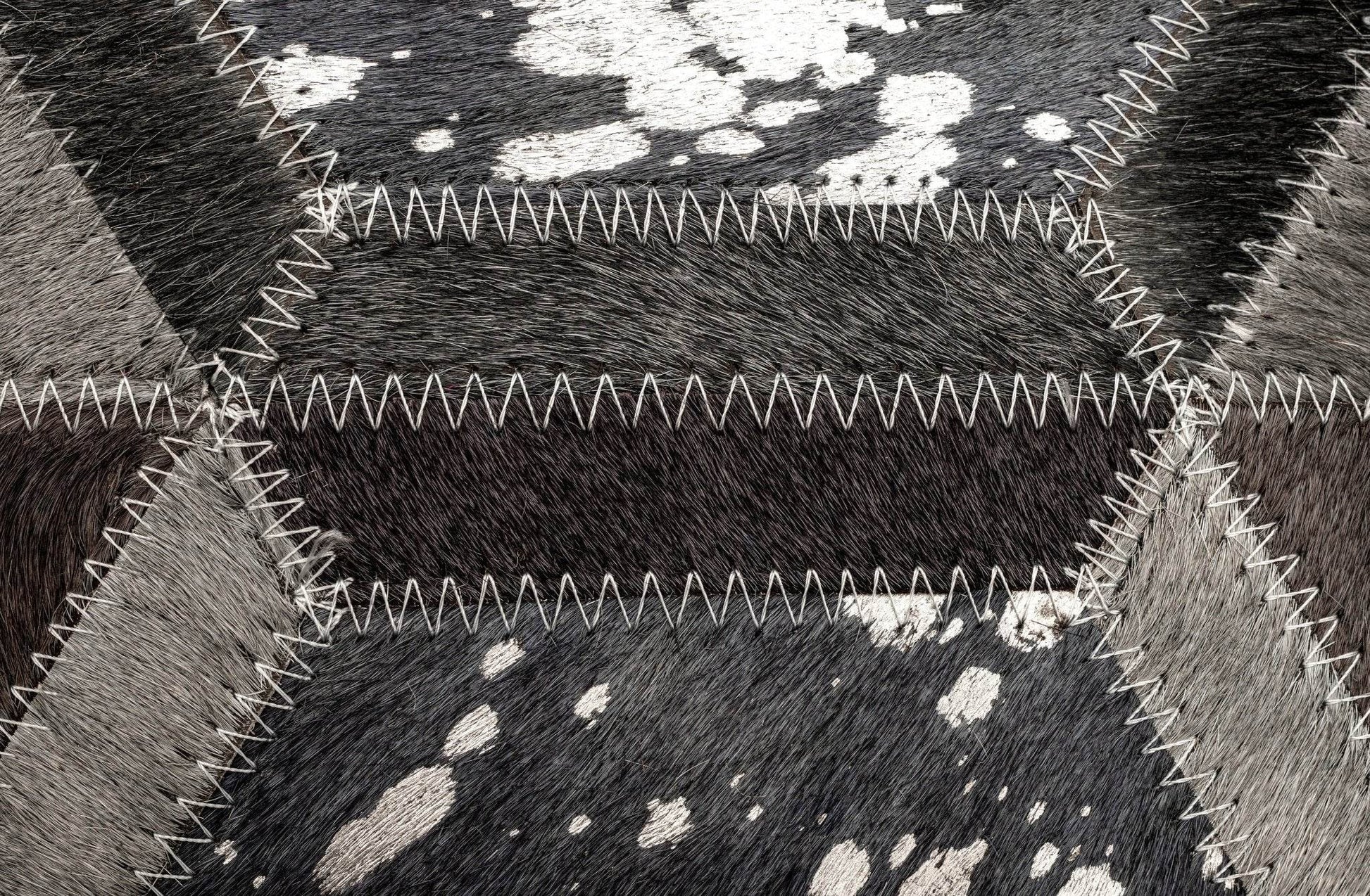 Canvello Genuine Cowhide Leather Decorative Throw Pillows - Handmade Patchwork Boho Accent Pillows For Sofa, Couch, Bed, Chair - Western Southwestern Farmhouse Pillow Covers With Feather Down Insert Included - Loft&Timber