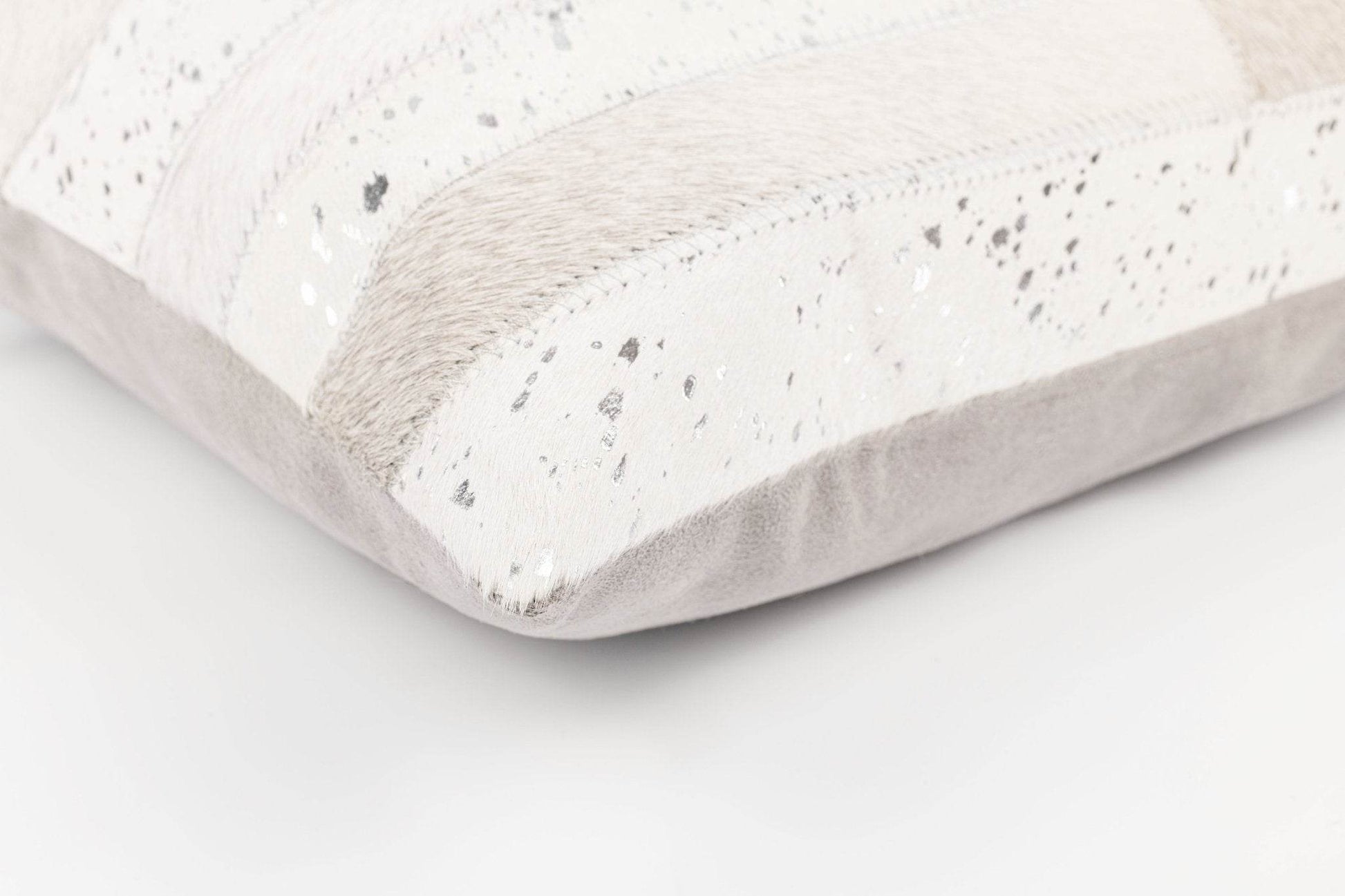 Canvello Genuine Cowhide Leather Decorative Throw Pillows - Handmade Patchwork Boho Accent Pillows For Sofa, Couch, Bed, Chair - Western Southwestern Farmhouse Pillow Covers With Feather Down Insert Included - Loft&Timber