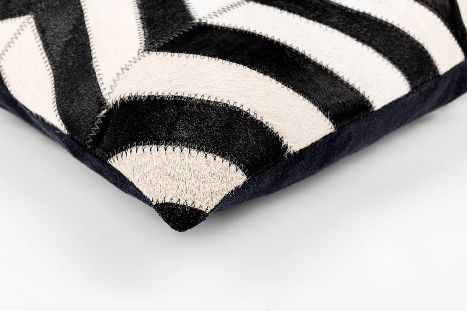 Canvello Genuine Cowhide Leather Decorative Throw Pillows - Handmade Patchwork Boho Accent Pillows For Sofa, Couch, Bed, Chair - Western Southwestern Farmhouse Pillow Covers With Feather Down Insert Included - Loft&Timber