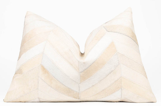 Canvello Genuine Cowhide Leather Decorative Throw Pillows - Handmade Patchwork Boho Accent Pillows For Sofa, Couch, Bed, Chair - Western Southwestern Farmhouse Pillow Covers With Feather Down Insert Included - Loft&Timber