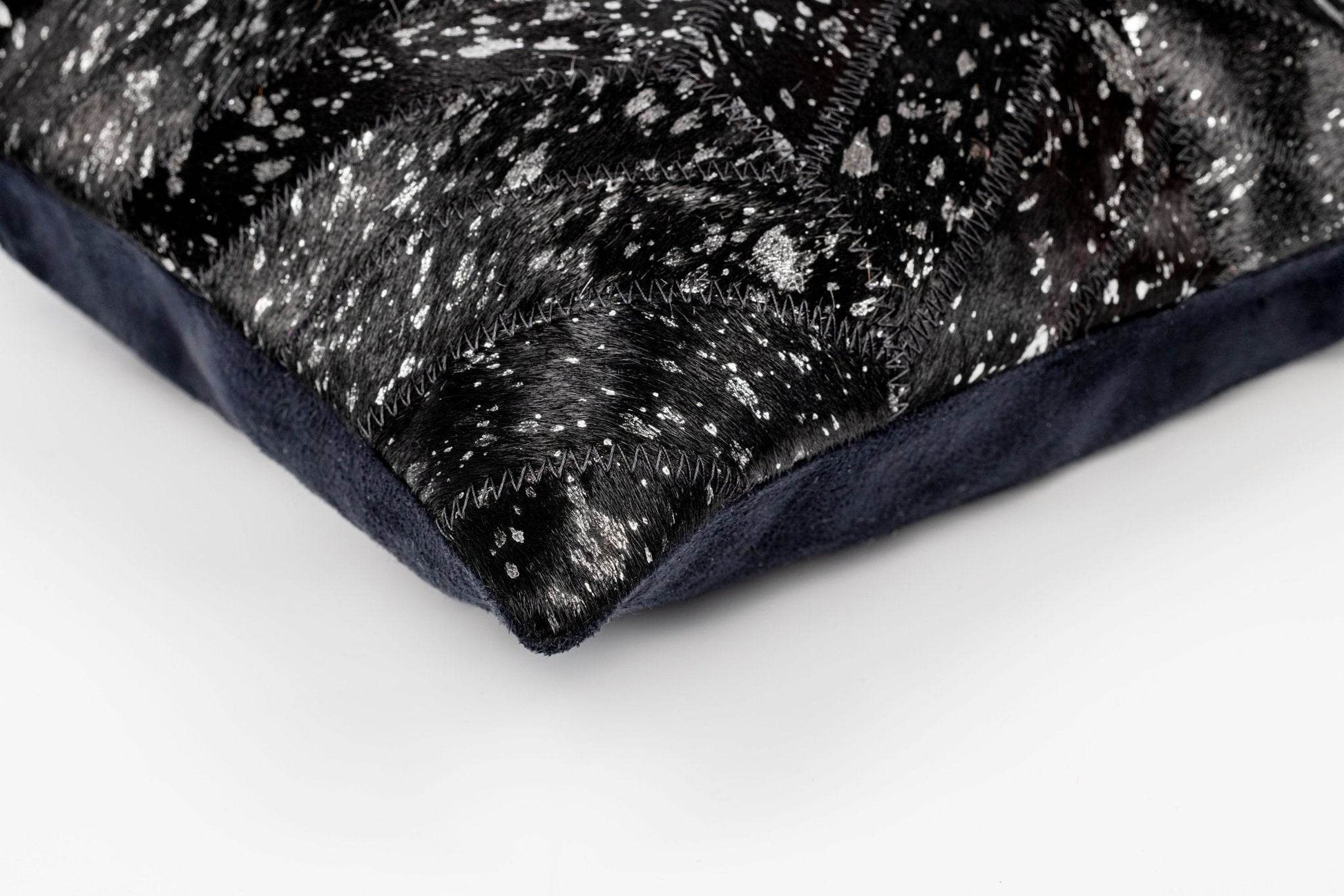 Canvello Genuine Cowhide Leather Decorative Throw Pillows - Handmade Patchwork Boho Accent Pillows For Sofa, Couch, Bed, Chair - Western Southwestern Farmhouse Pillow Covers With Feather Down Insert Included - Loft&Timber