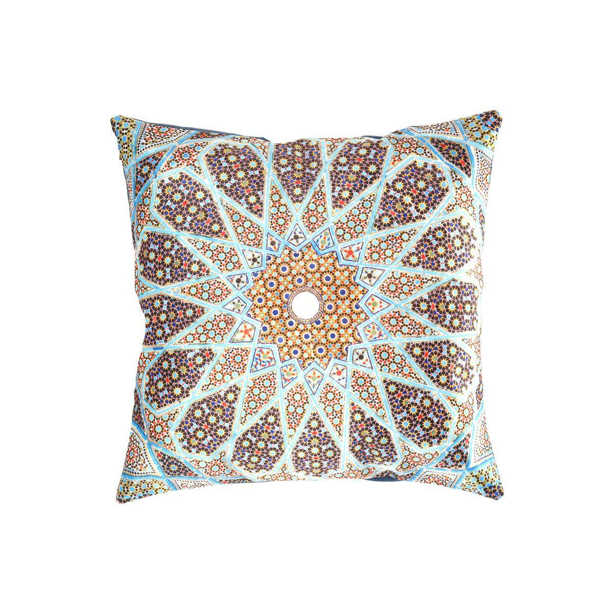 Canvello Geometrical Tile Pattern Decorative Pillow - 16' X 16' - Loft&Timber