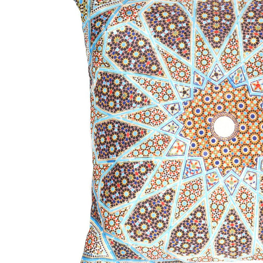 Canvello Geometrical Tile Pattern Decorative Pillow - 16' X 16' - Loft&Timber