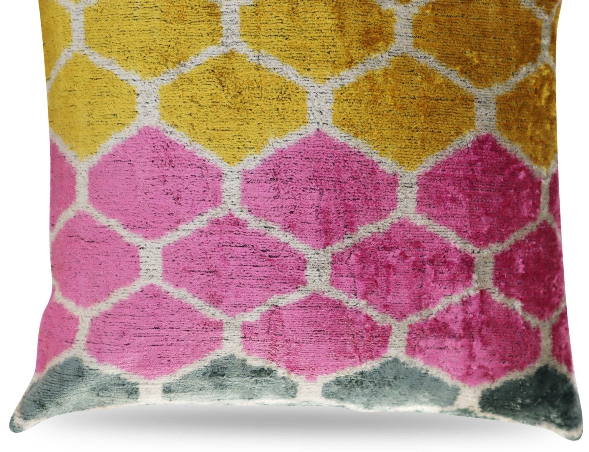 Canvello Pink Gold Gray Pillows With Luxury Decorative Cover - 16x16 in - Loft&Timber