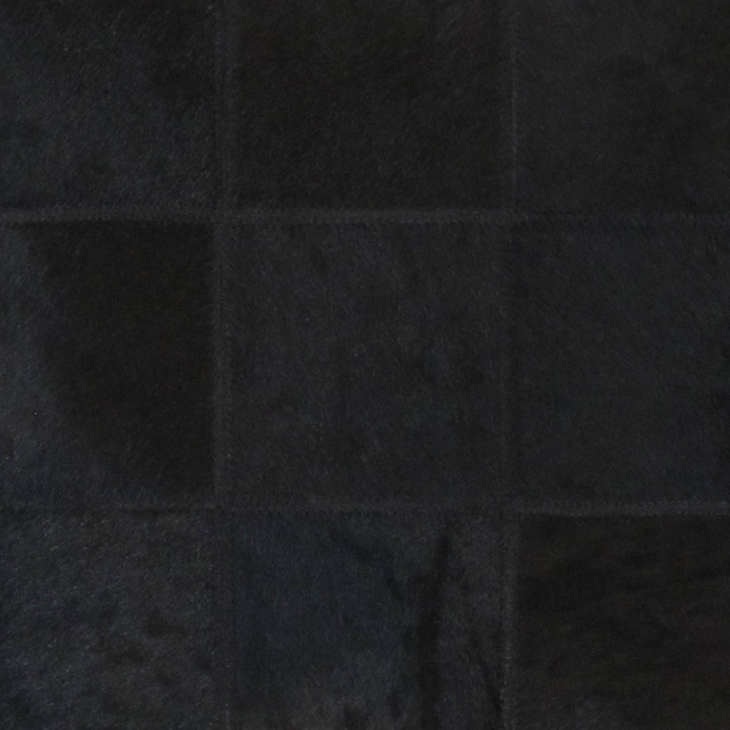 Canvello Safari Checkered Black Cowhide 17" Decorative Throw Pillow - Loft&Timber