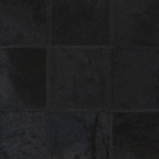 Canvello Safari Checkered Black Cowhide 17" Decorative Throw Pillow - Loft&Timber