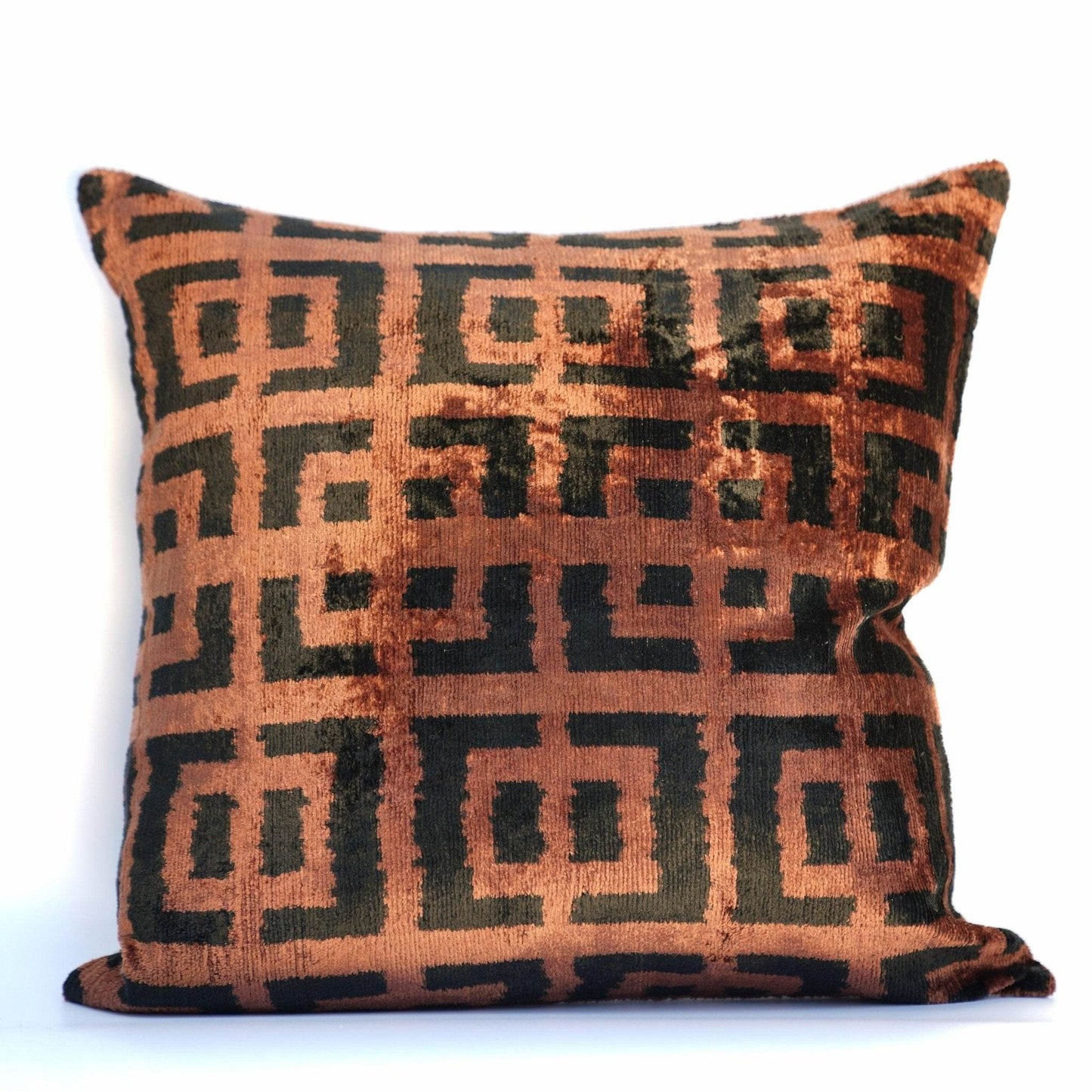 Canvello Silk Velvet Black Decorative Pillows - 20 x 20 in (50 x 50 cm) - Loft&Timber