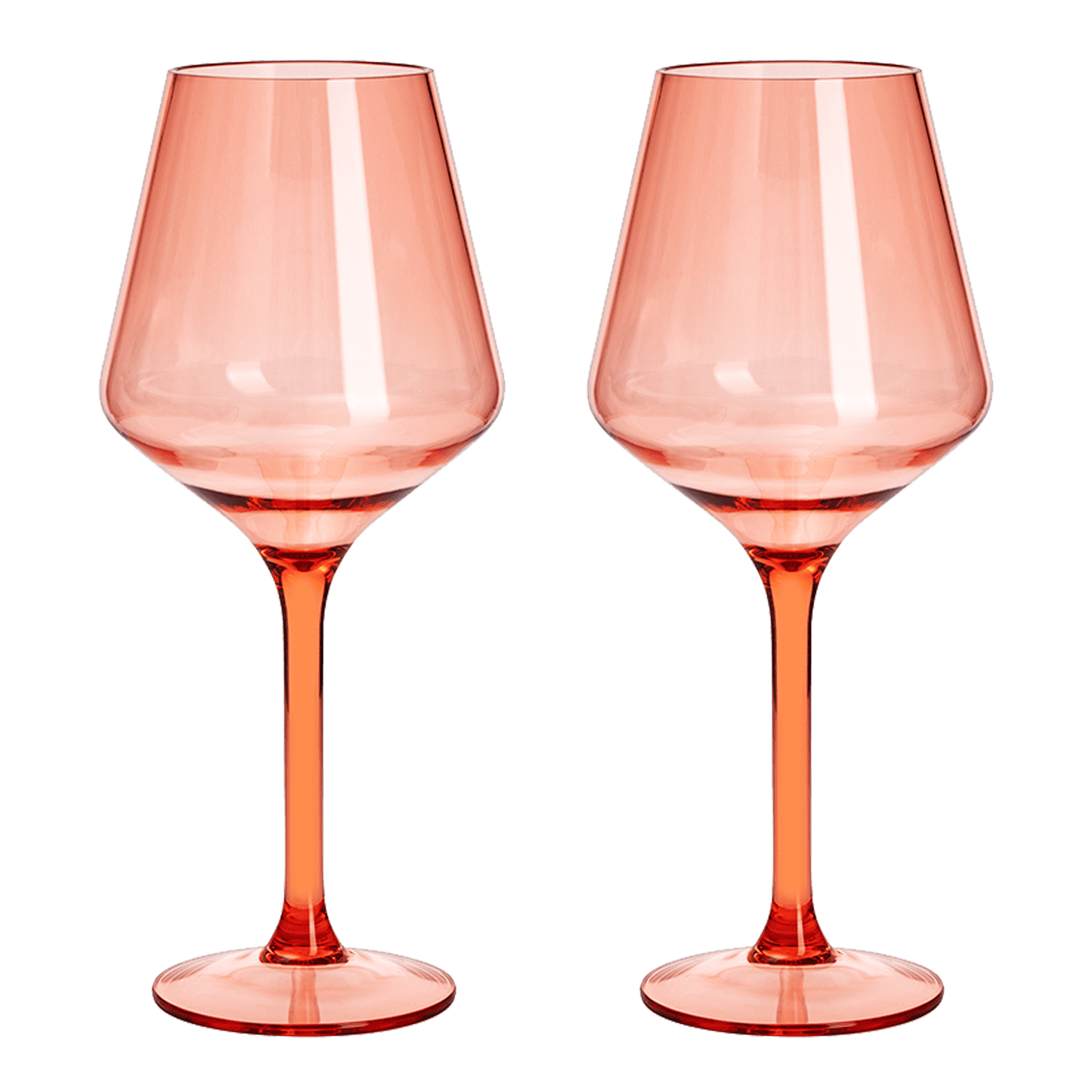 Floating Wine Glasses for Pool - Set of 2-15 OZ Shatterproof Poolside Wine Glasses, Tritan Plastic Reusable Stemware, Beach Outdoor Cocktail, Wine, Champagne, Water Glassware - Spring Summer (Green) - Loft&Timber