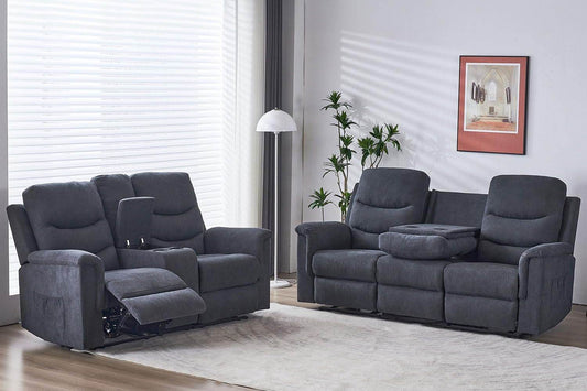 2 Pieces Recliner Sofa Set - Loft&Timber