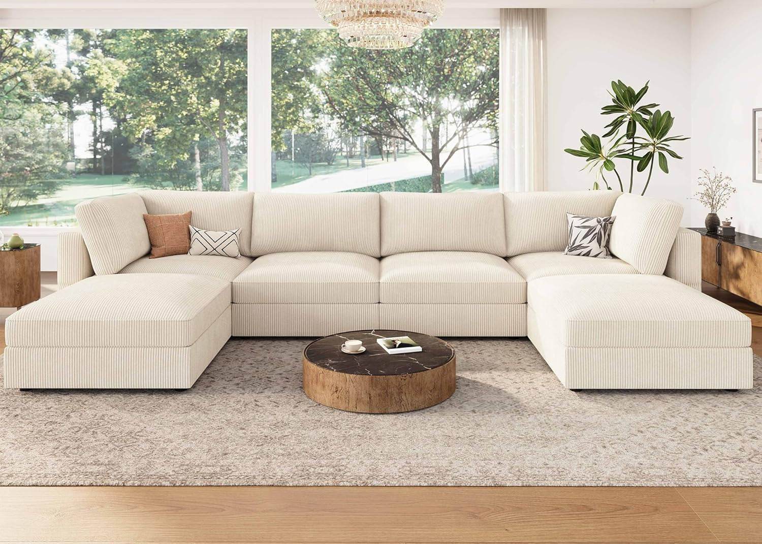 Modular Sectional Sofa with Storage Chaise - Loft&Timber