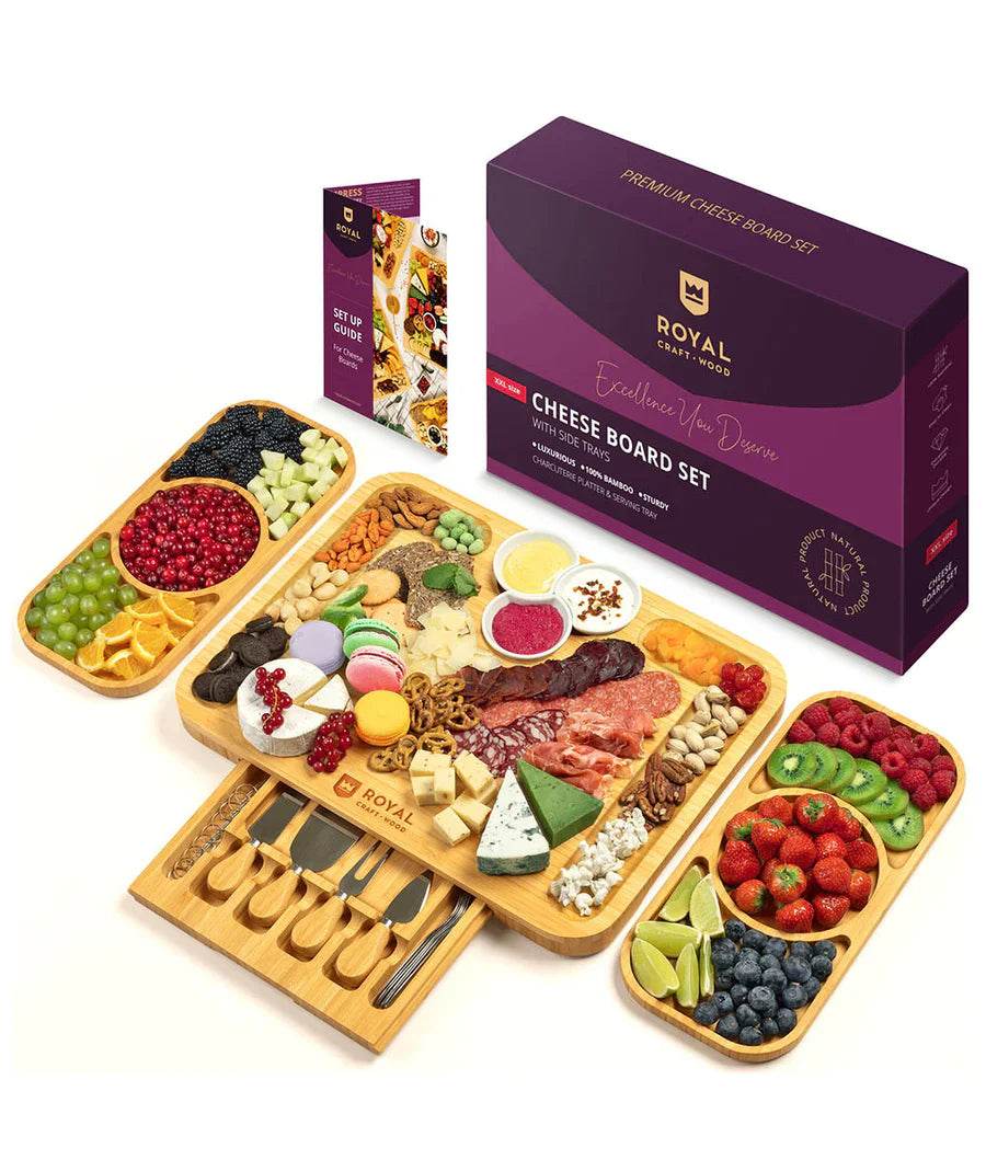 The Ultimate Holiday Serving Bundle Gift Set Of 4 with Charcuterie Board - Loft&Timber