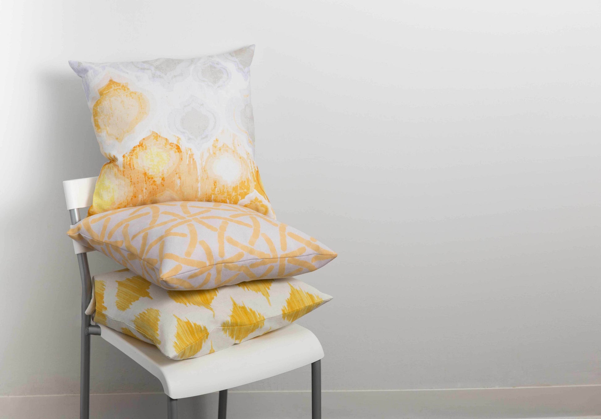 Bryant Yellow Ikat Throw Pillow - Clearance - Loft&Timber