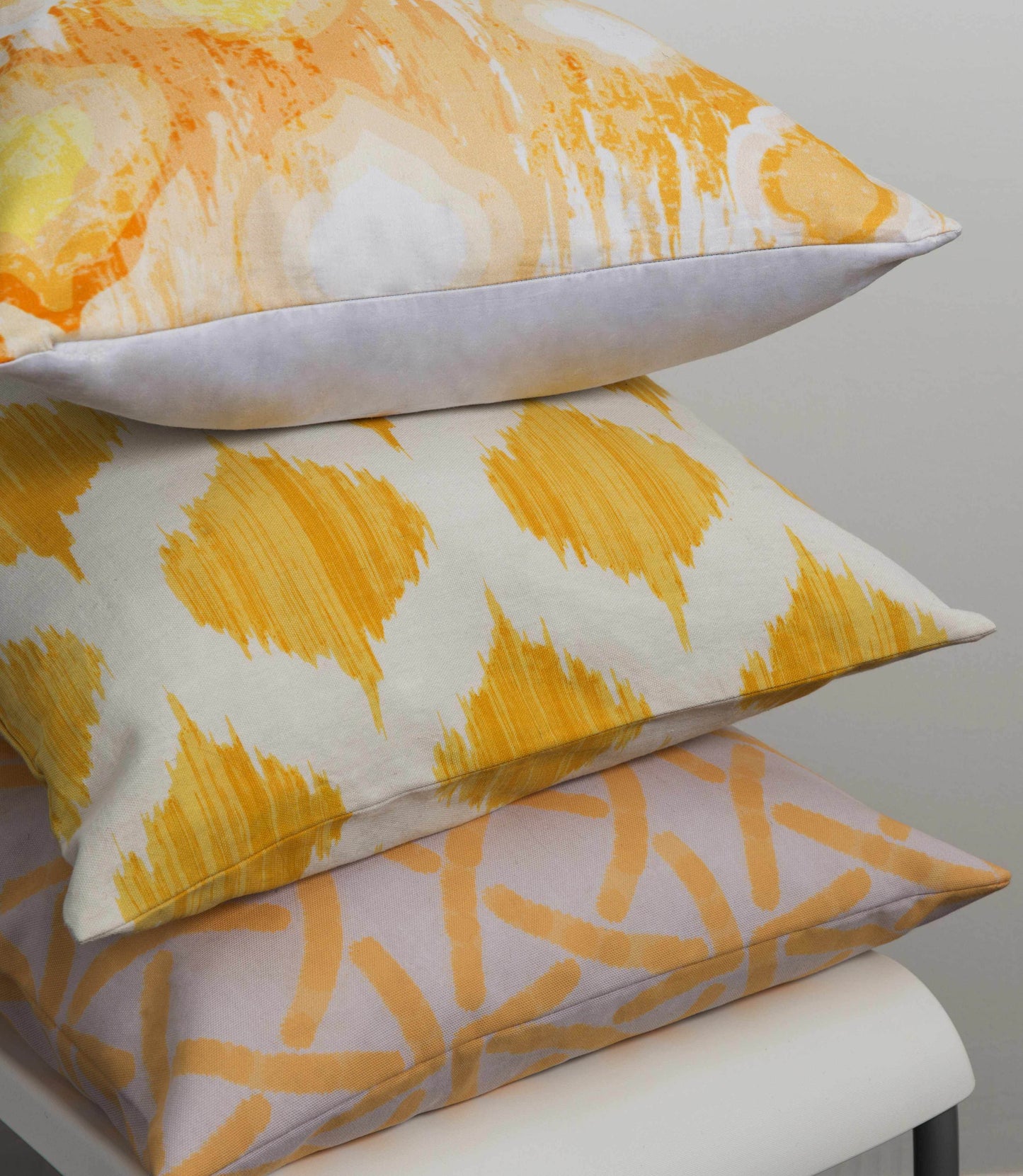 Bryant Yellow Ikat Throw Pillow - Clearance - Loft&Timber