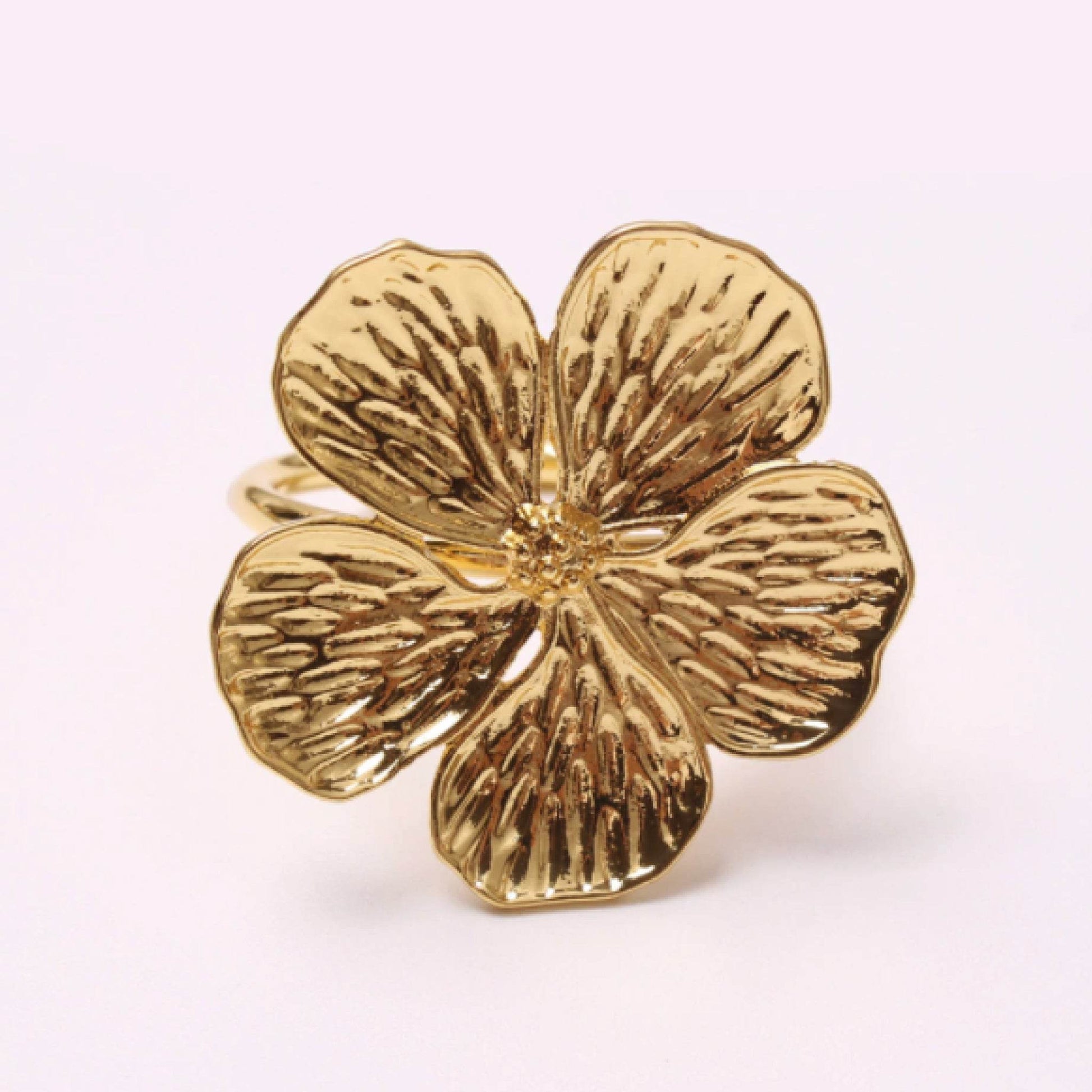 5 Leaf Flower Napkin Ring Set of 6 - Loft&Timber