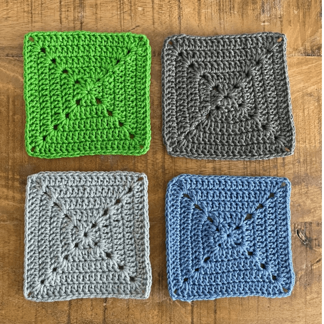 Square Crochet Coasters Set of 4 - Loft&Timber