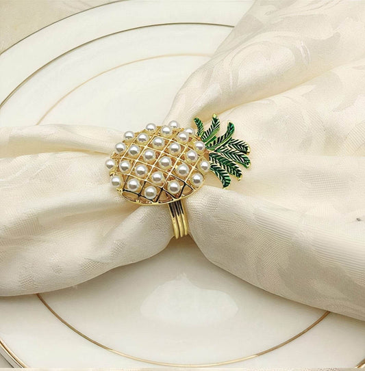 Pineapple Napkin Ring Set of 6 - Loft&Timber