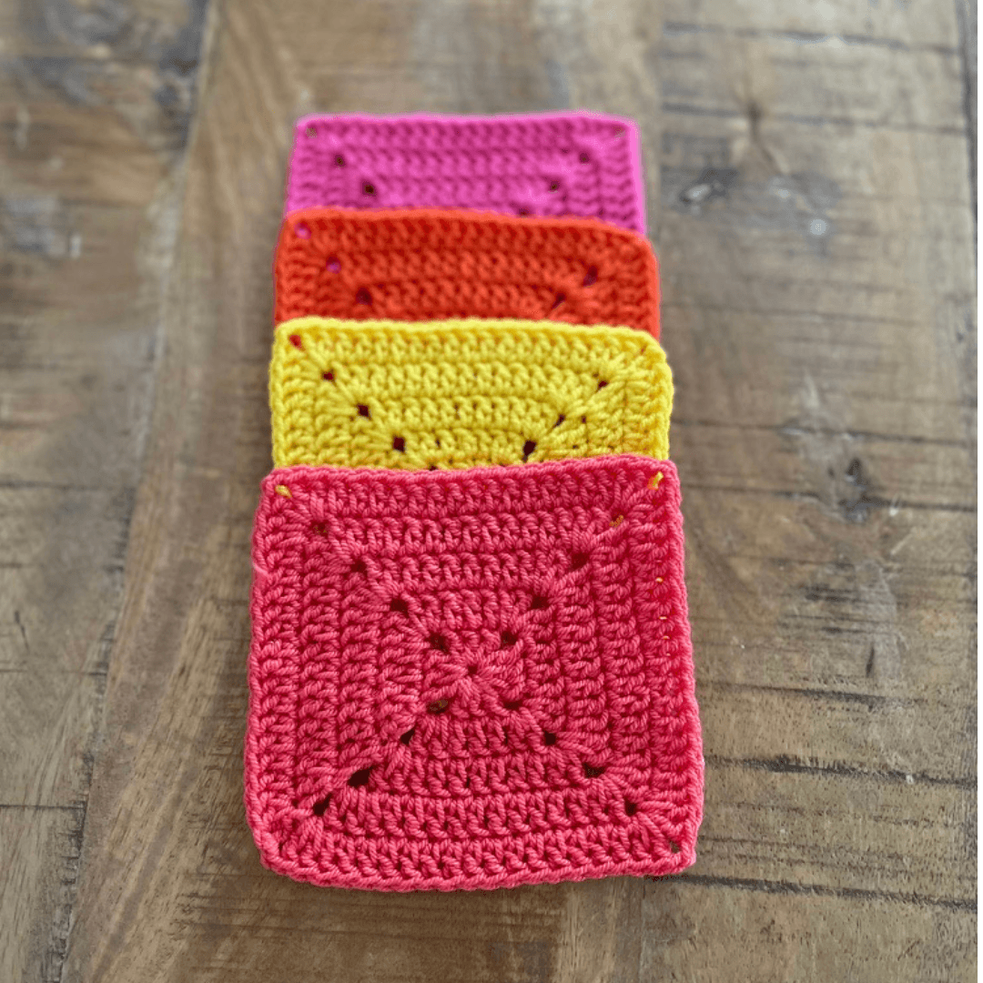 Square Crochet Coasters Set of 4 - Loft&Timber