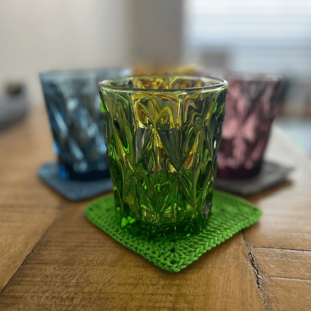 Square Crochet Coasters Set of 4 - Loft&Timber