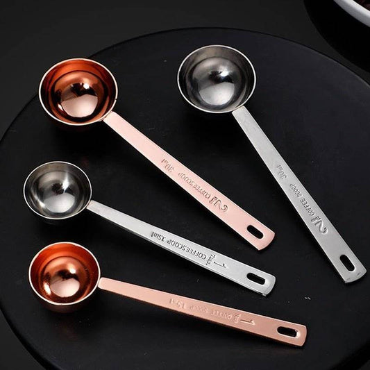 Coffee Scoop Stainless Steel Measuring Spoon Coffee Spoon Silver Gold - Loft&Timber