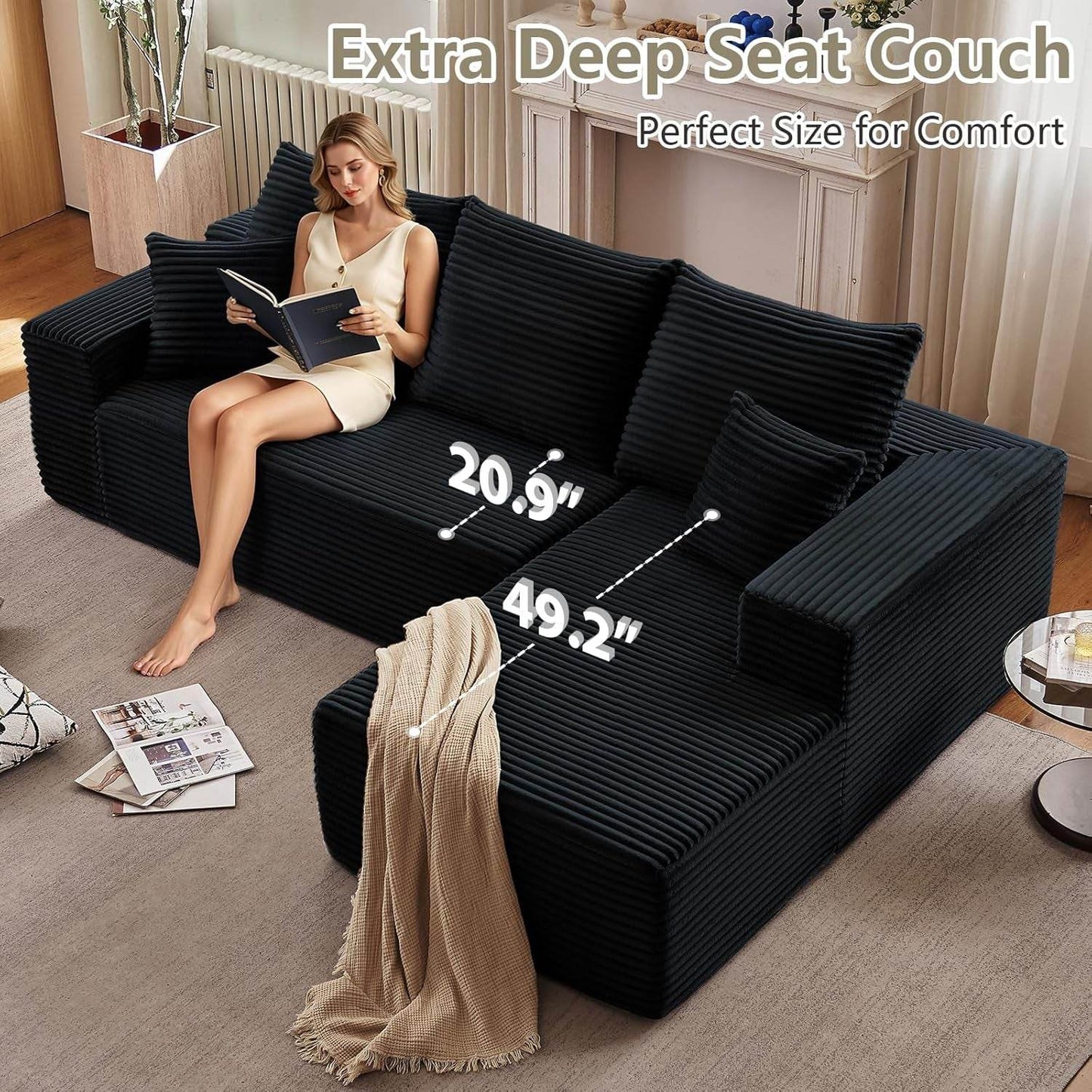Comfy Modular Sectional Sofa With Chaise Lounge Design - Loft&Timber