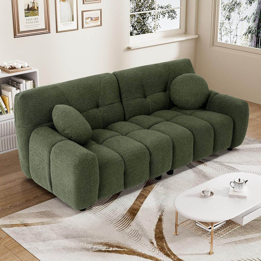 Comfy Oversized Boucle Cloud Sofa With Elegant Design - Loft&Timber