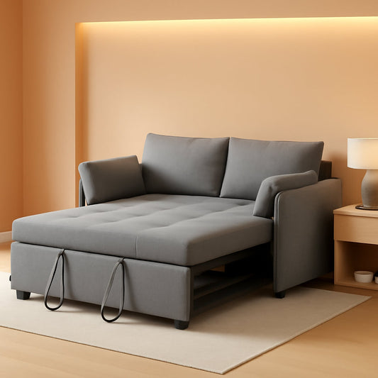 Convertible Sleeper Sofa Bed With Adjustable Backrest-0