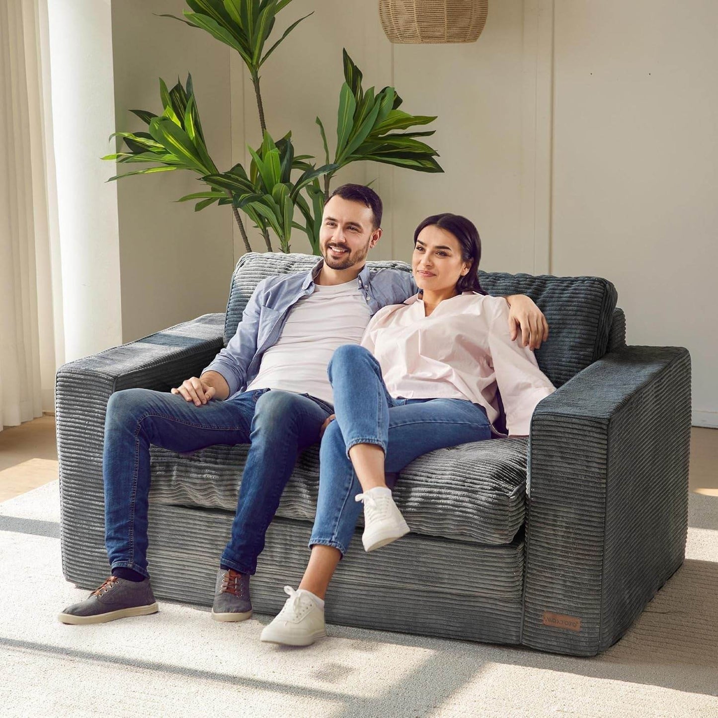 Convertible Sofa Bed With Pillows For Living Room - Loft&Timber