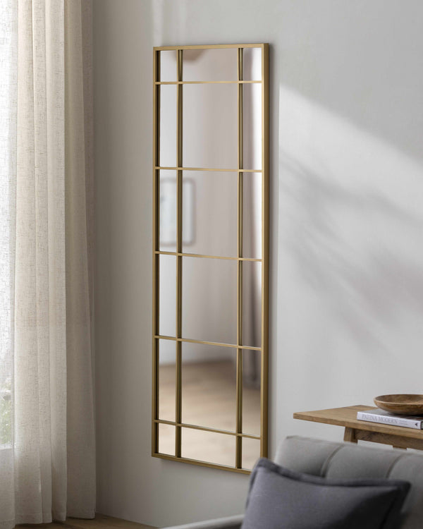 Cersosimo Round Gold Framed Mirror-0